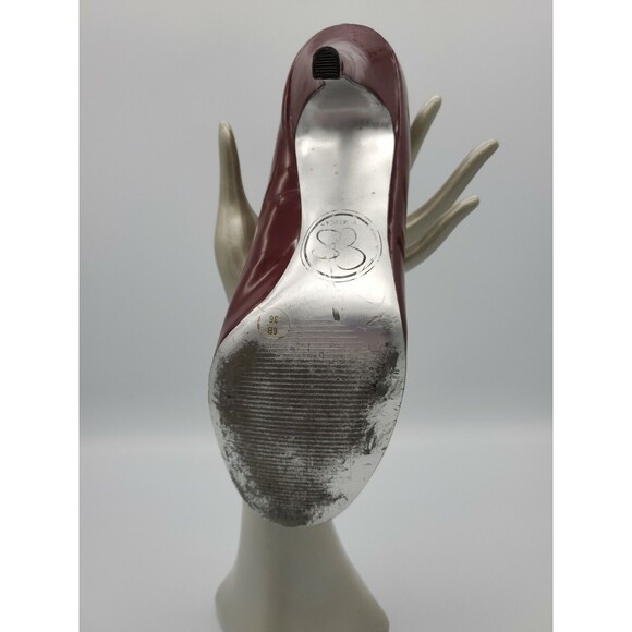 Jessica Simpson Oscar Red Round toe Patent Leather Heel Pump 6B 36 Barely Used - Picture 7 of 12